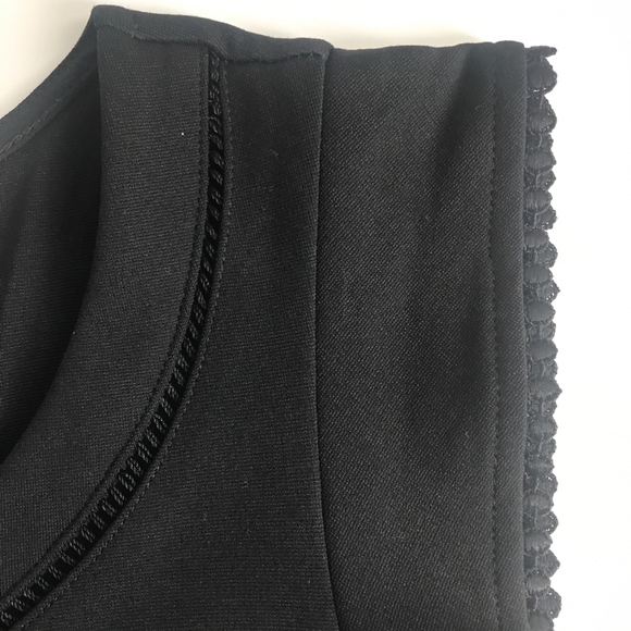 Ann Taylor Basic Short Sleeve Blouse Withe Lace - Picture 4 of 6